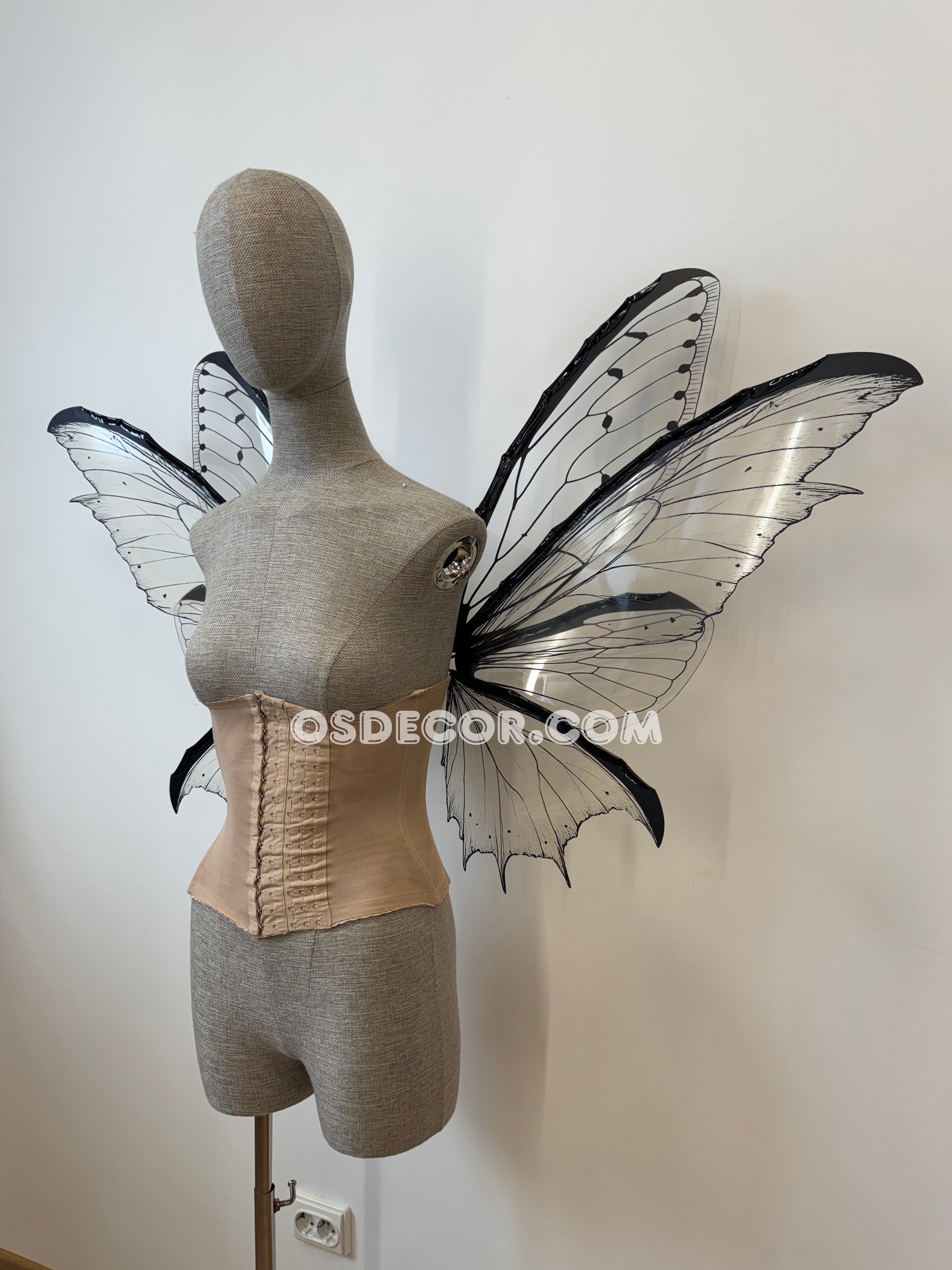 Transparent Black Fairy Wings