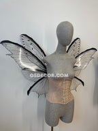 Transparent Black Fairy Wings