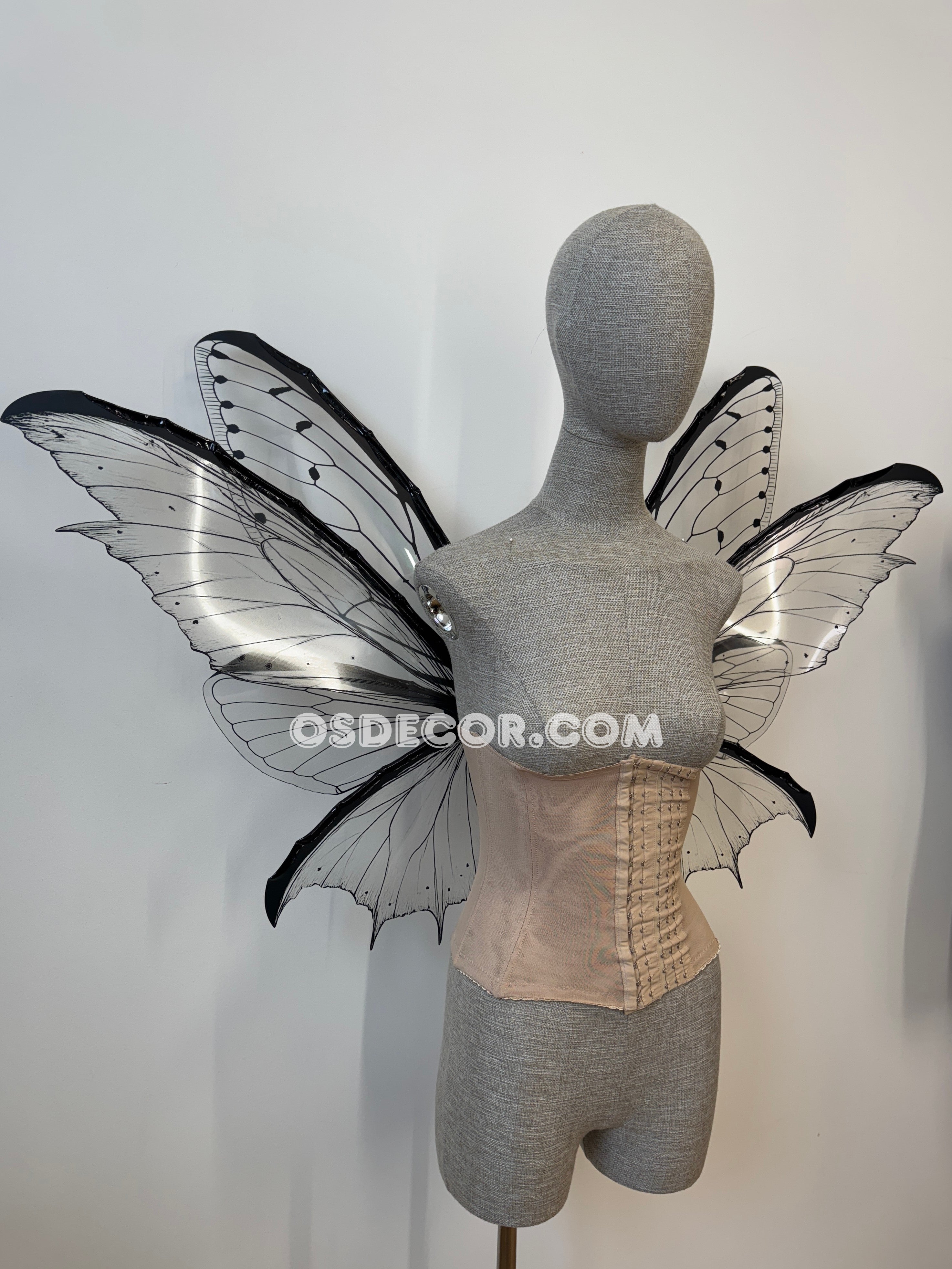 Transparent Black Fairy Wings