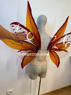 Orange Red Brown Leaves Fairy Wings