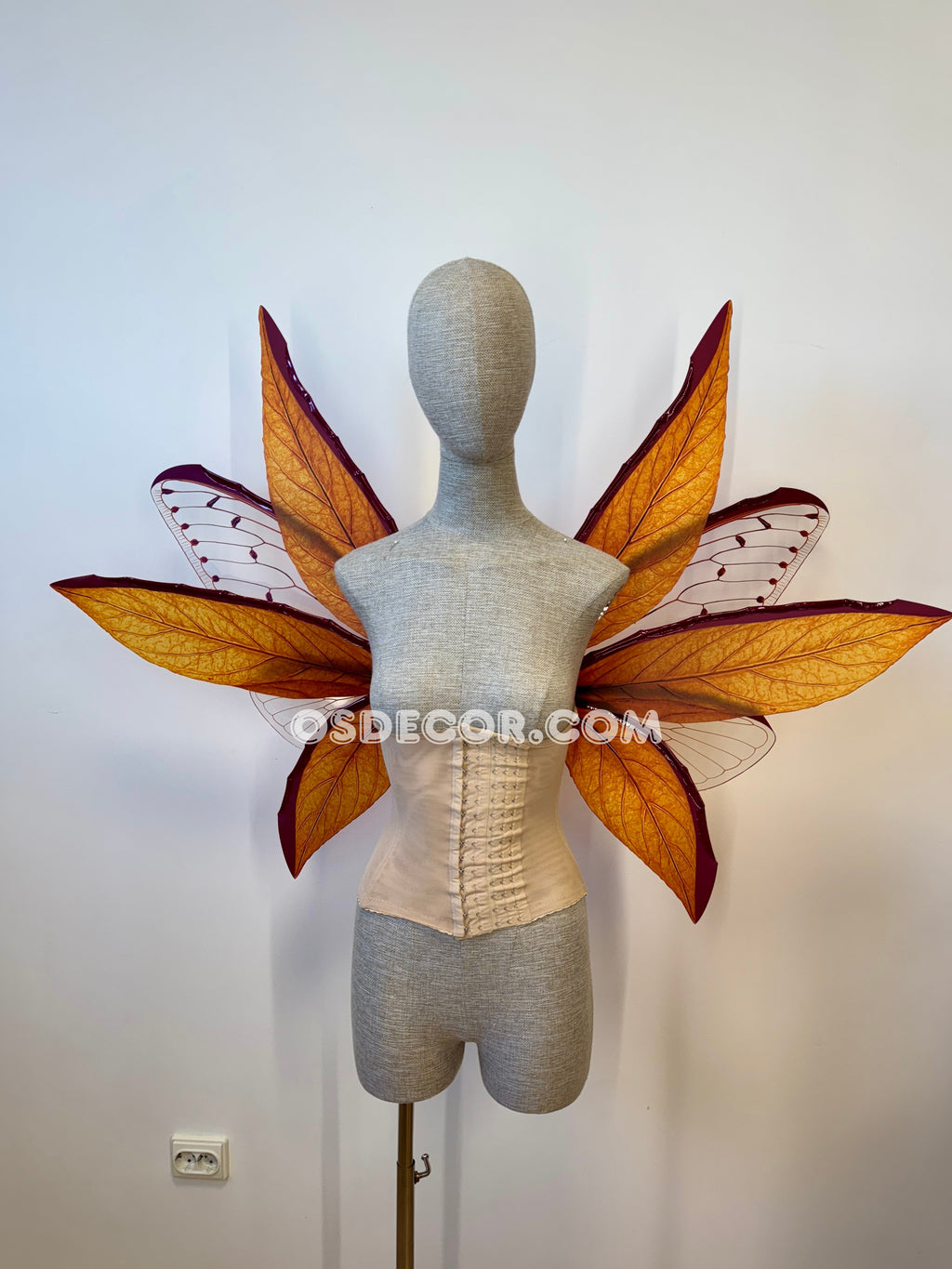 Orange Red Brown Leaves Fairy Wings