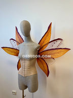 Orange Red Brown Leaves Fairy Wings