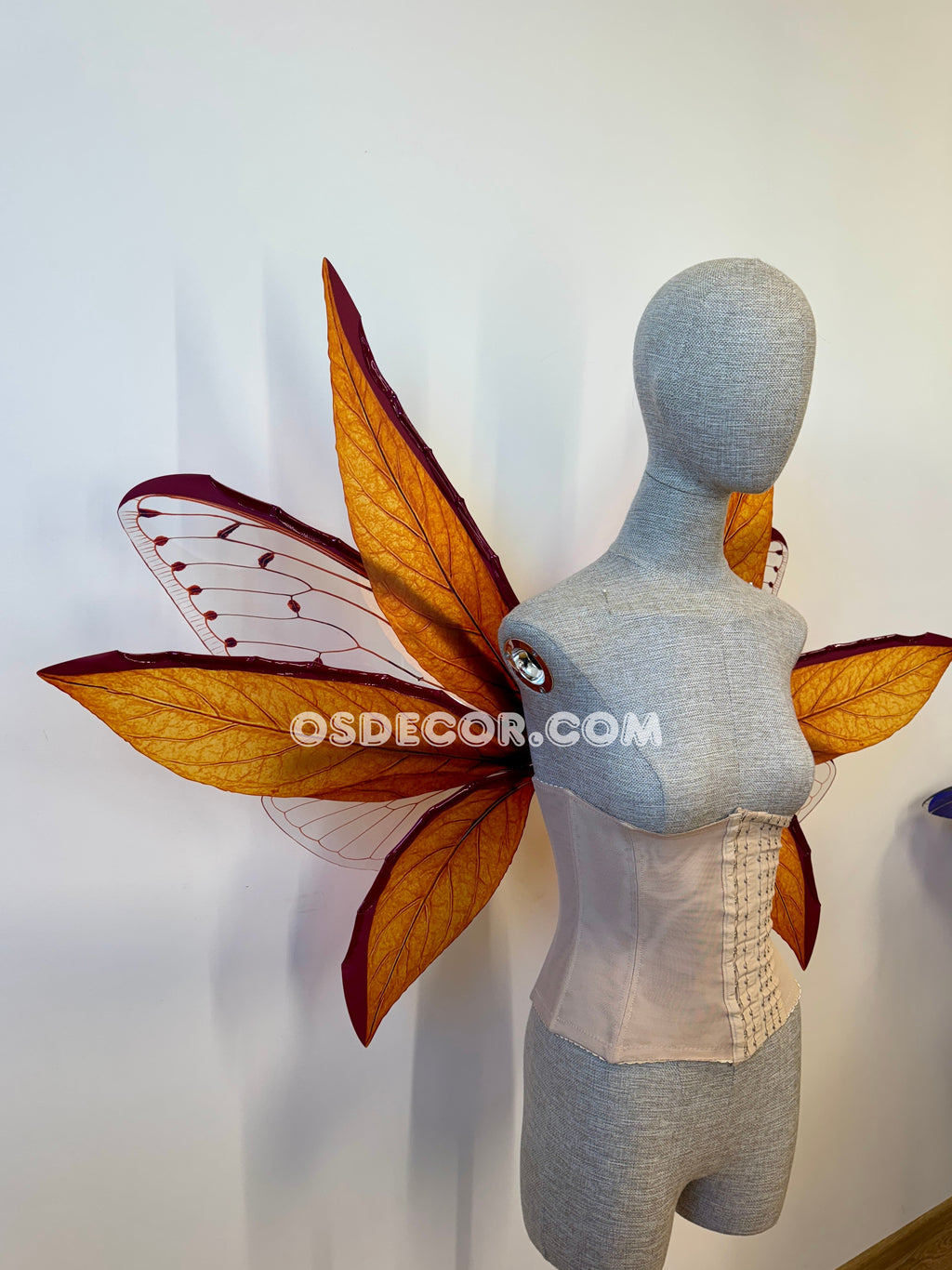 Orange Red Brown Leaves Fairy Wings