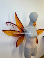 Orange Red Brown Leaves Fairy Wings
