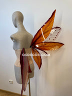 Orange Red Brown Leaves Fairy Wings