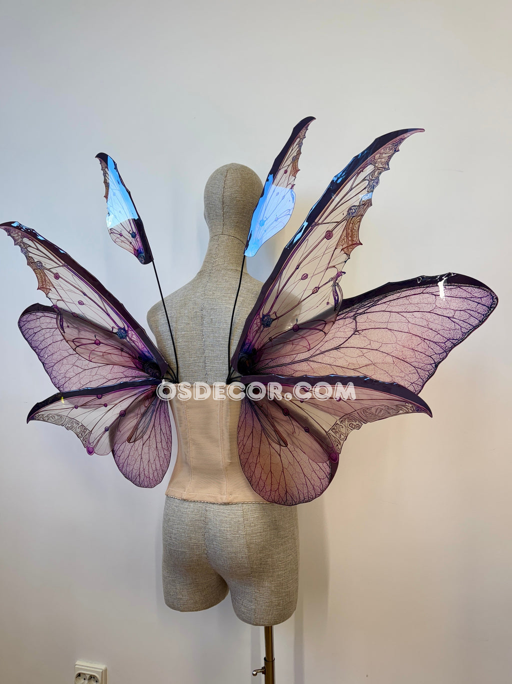 Pale Pink Butterfly Fairy Wings
