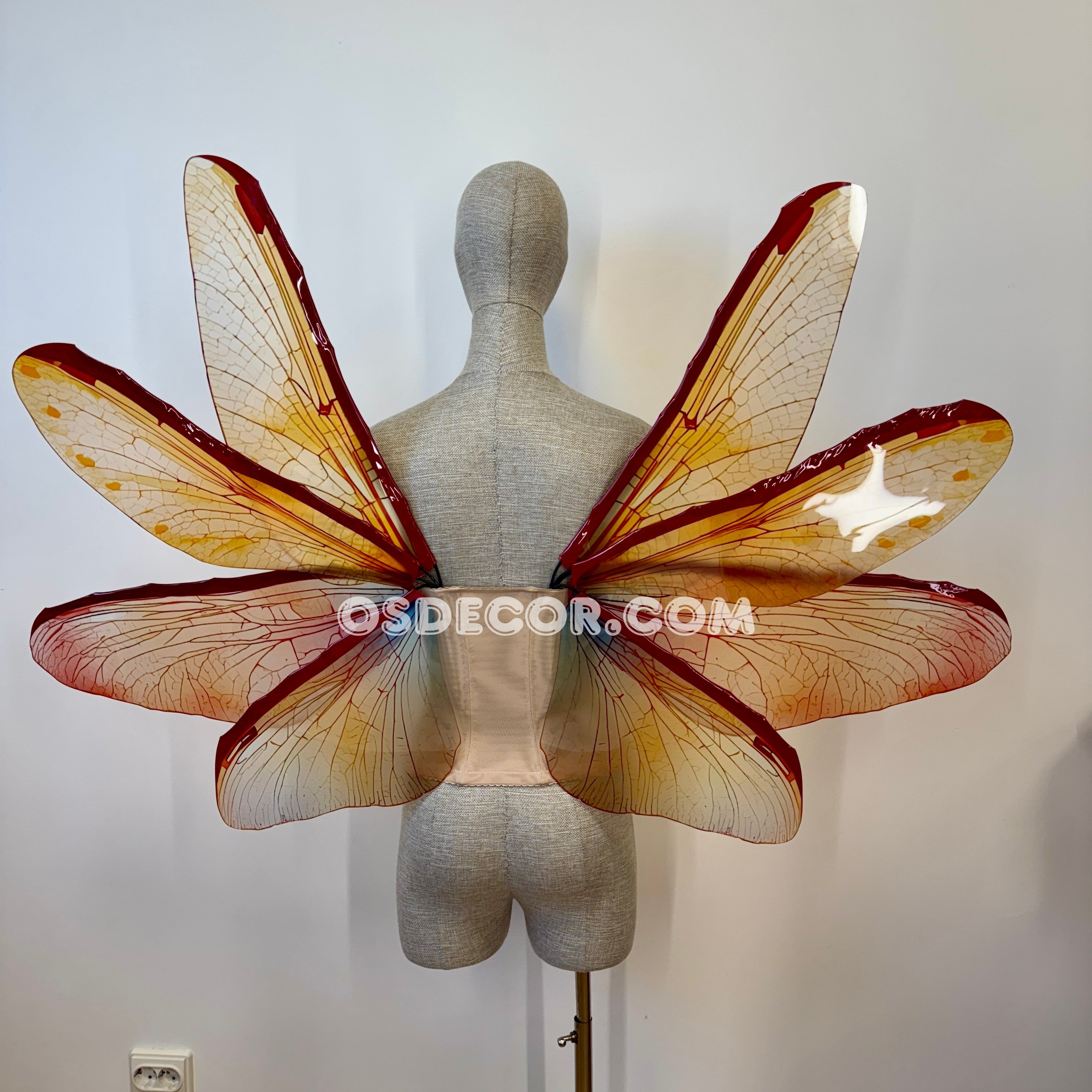 Orange Red Brown Fairy Wings