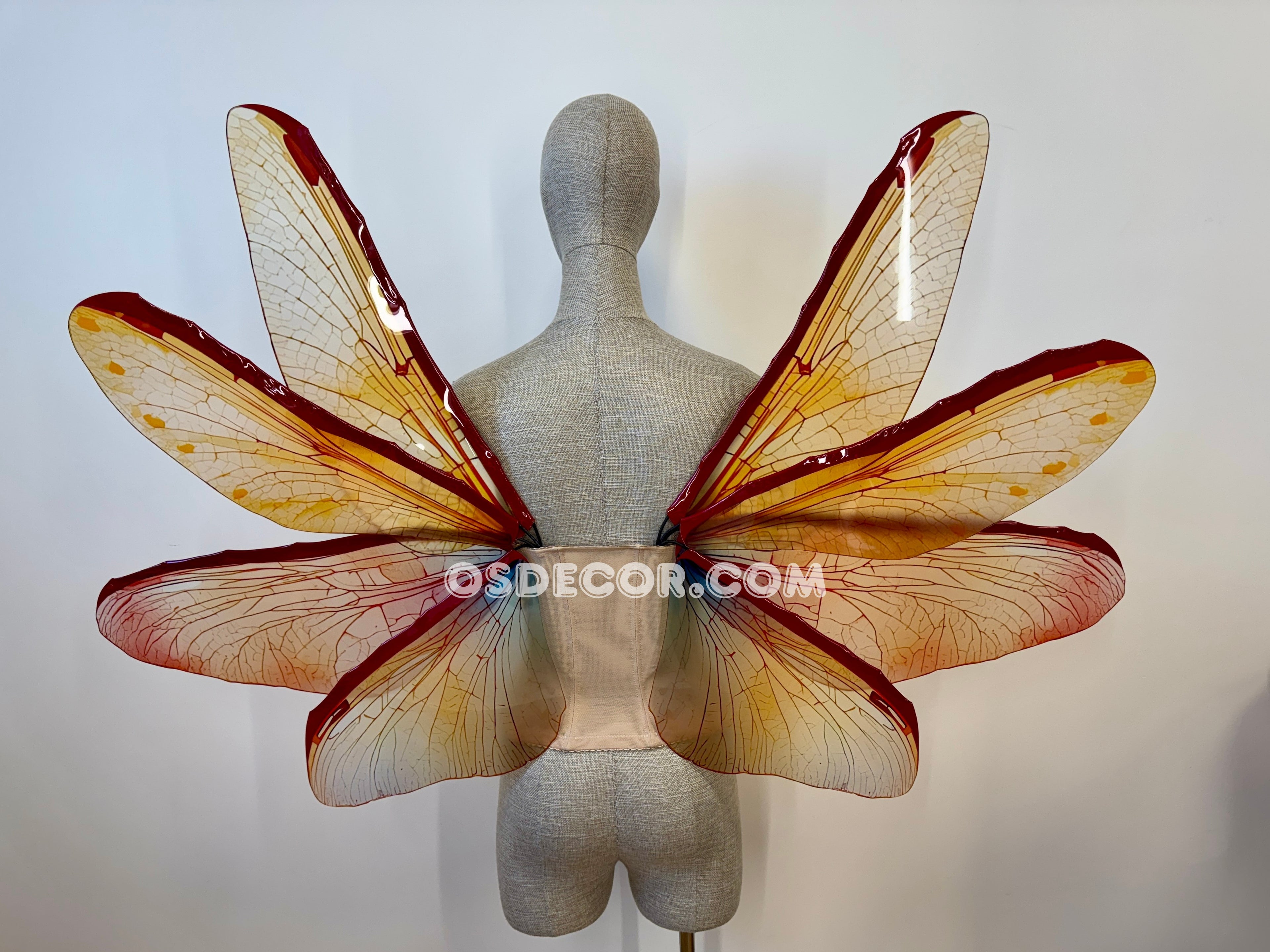 Orange Red Brown Fairy Wings