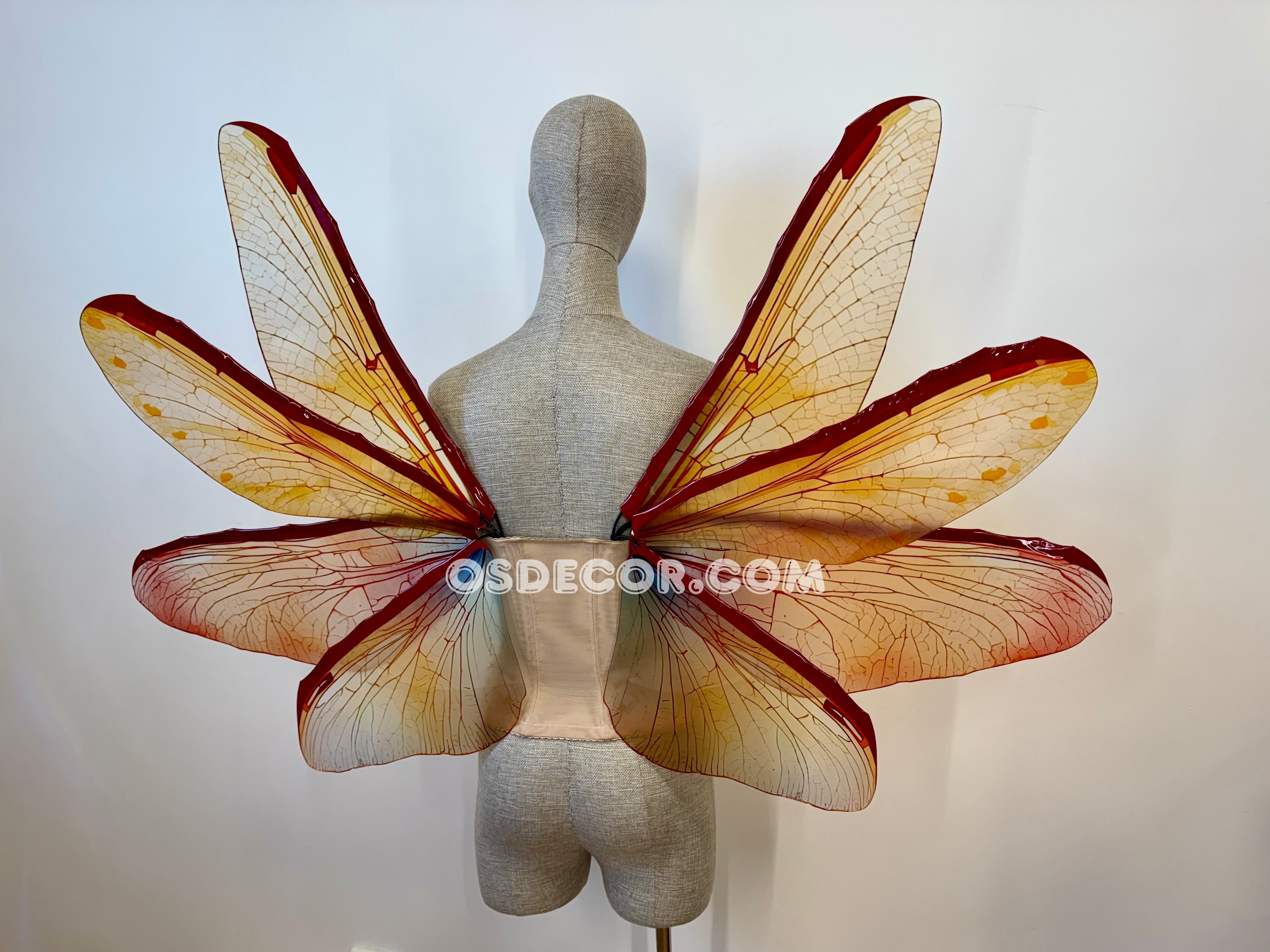 Orange Red Brown Fairy Wings