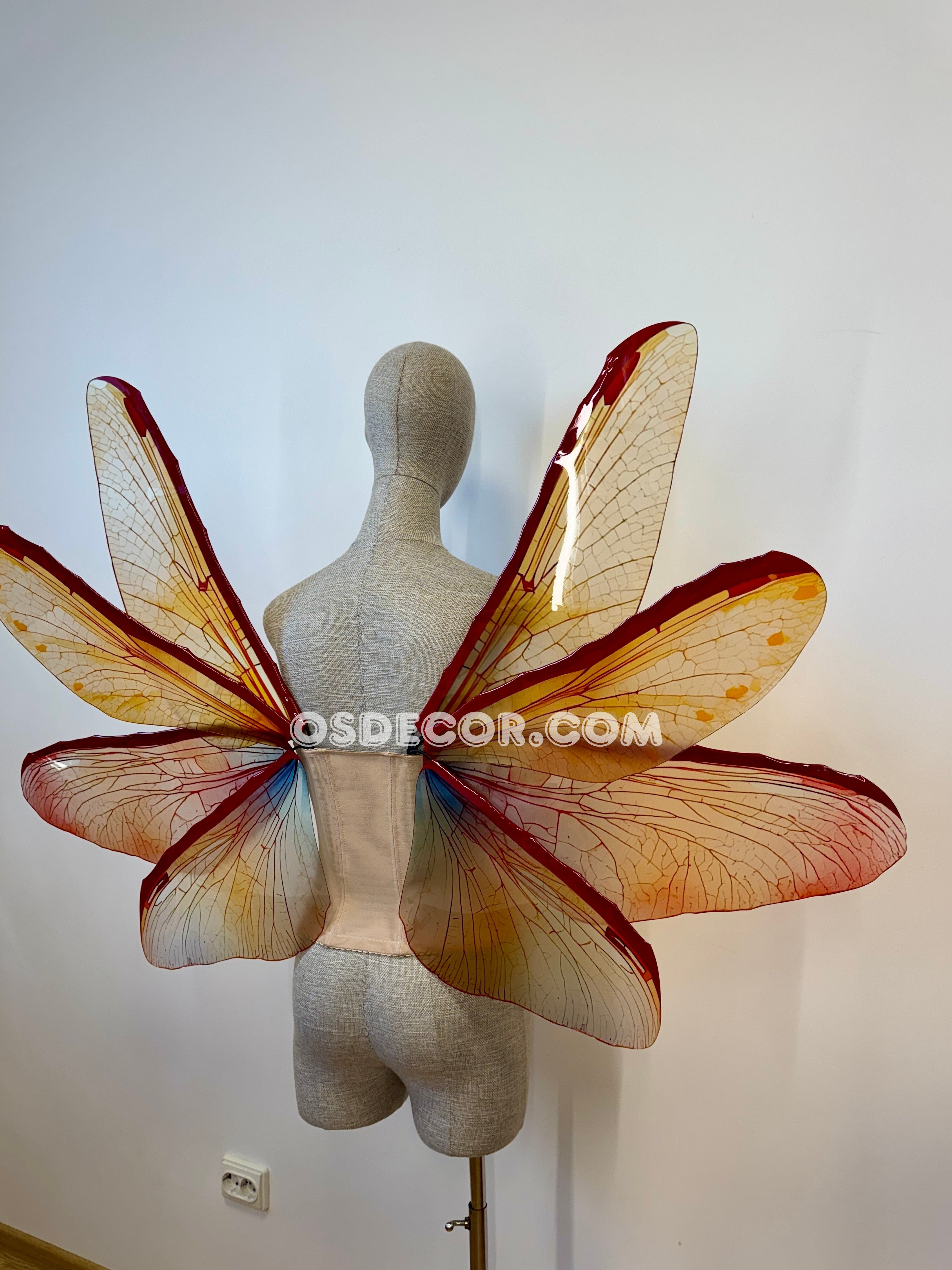 Orange Red Brown Fairy Wings