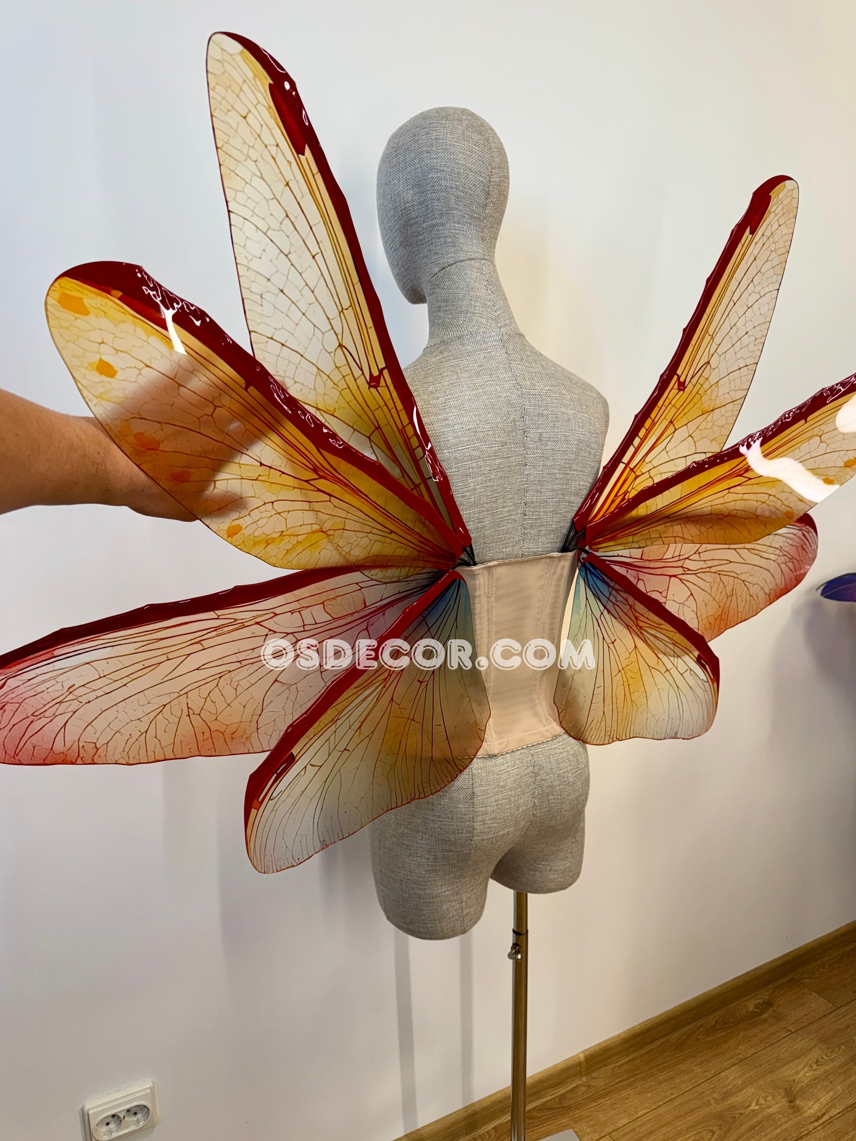 Orange Red Brown Fairy Wings