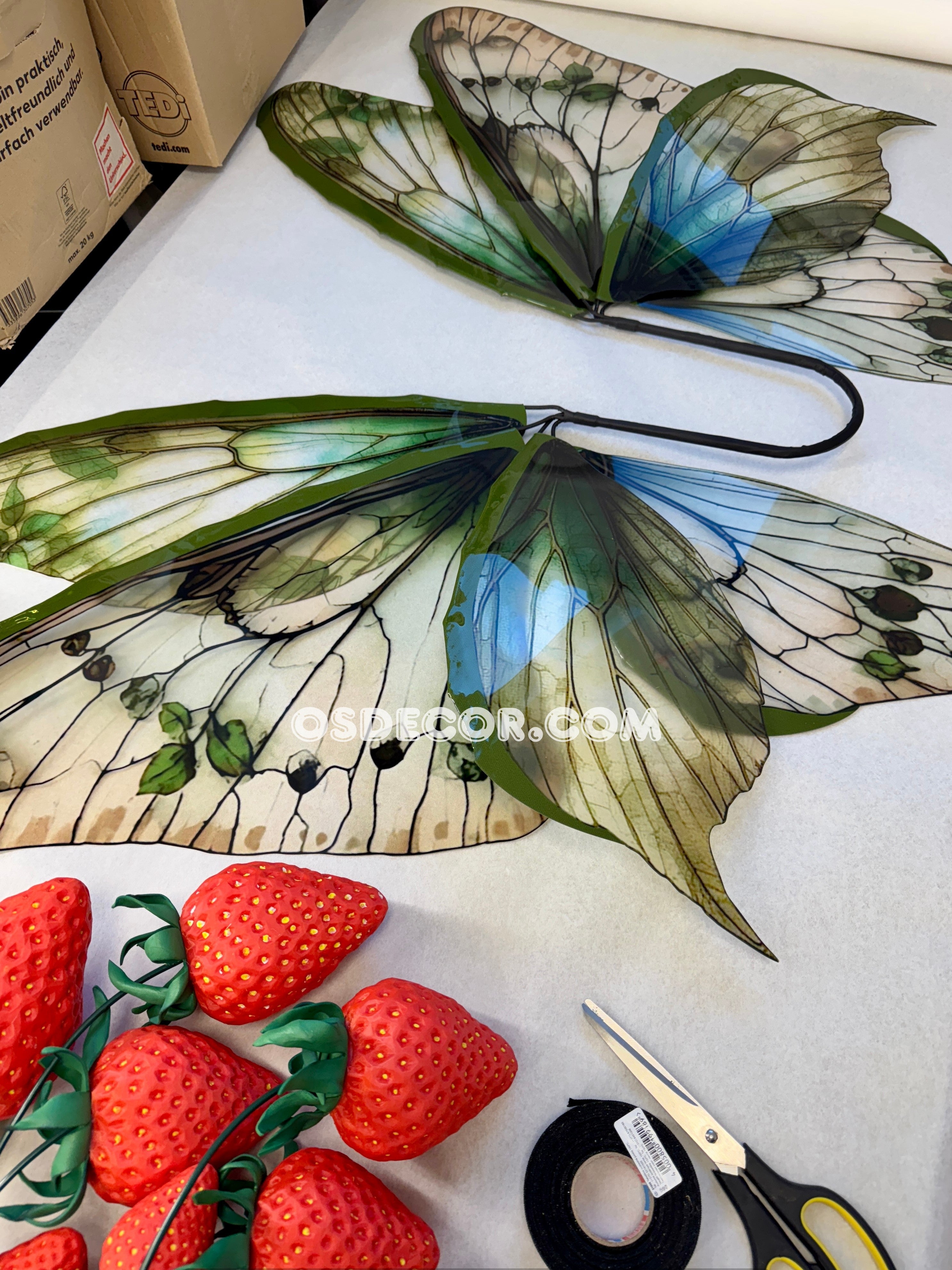 Green Leaves Fairy Wings