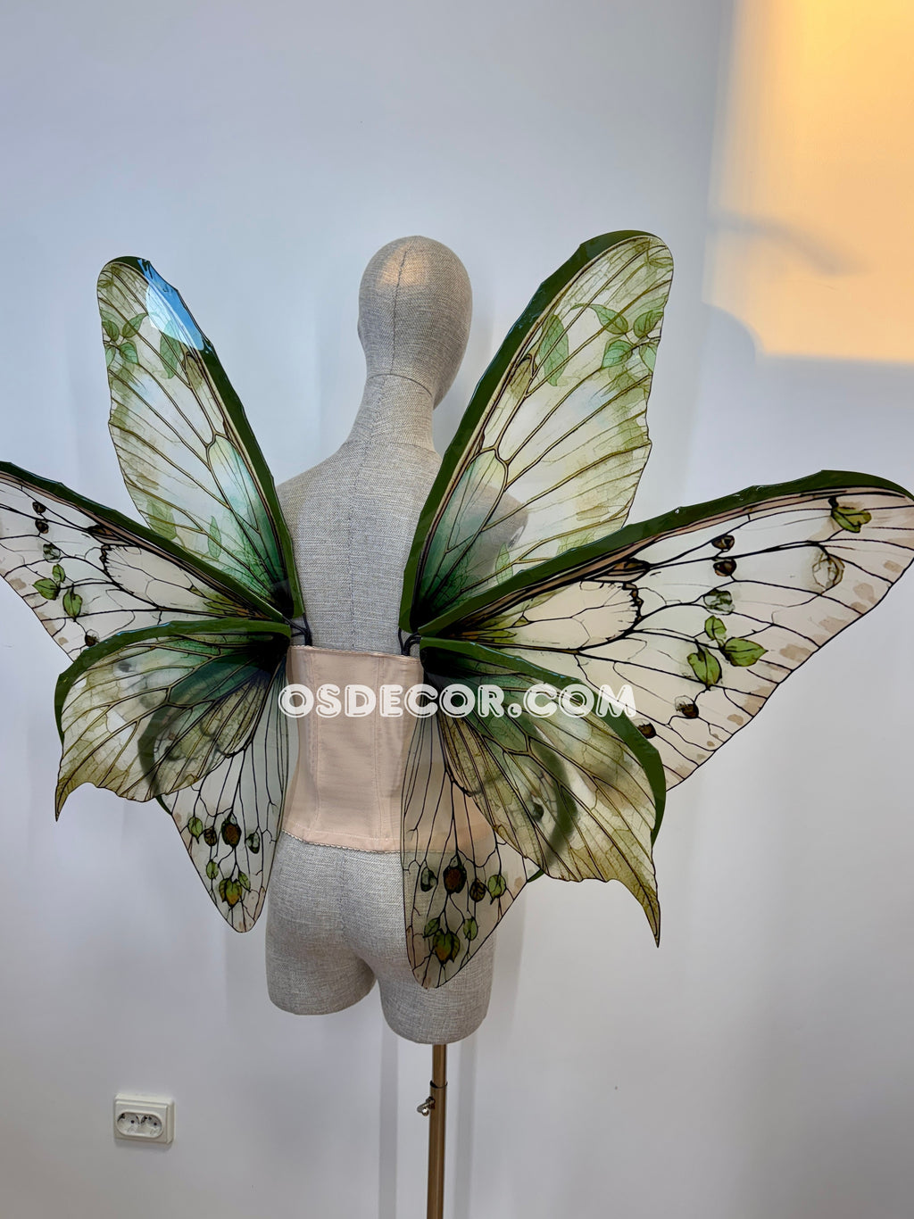 Green Leaves Fairy Wings