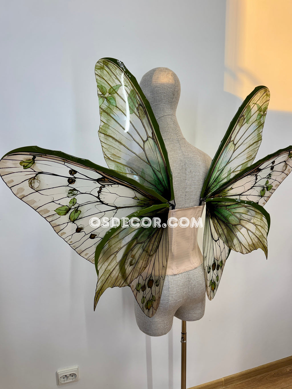 Green Leaves Fairy Wings