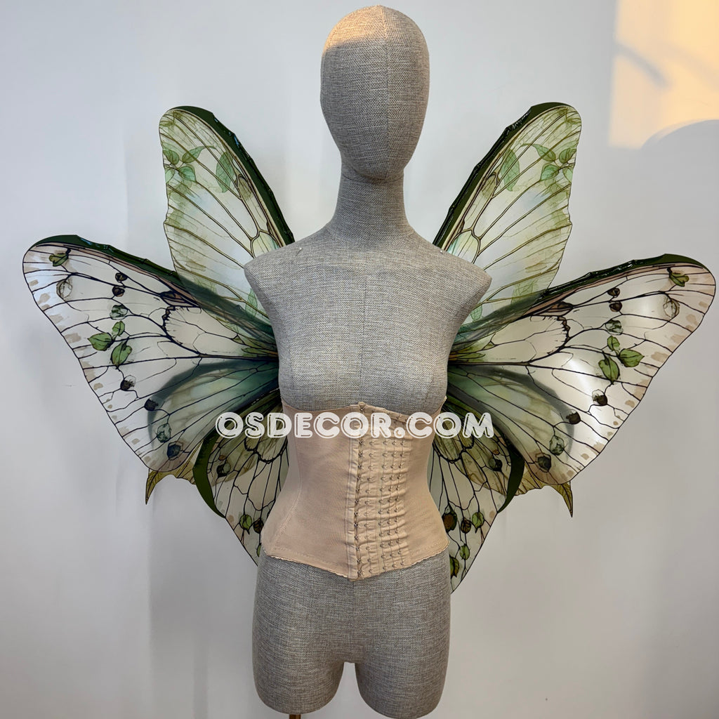 Green Leaves Fairy Wings