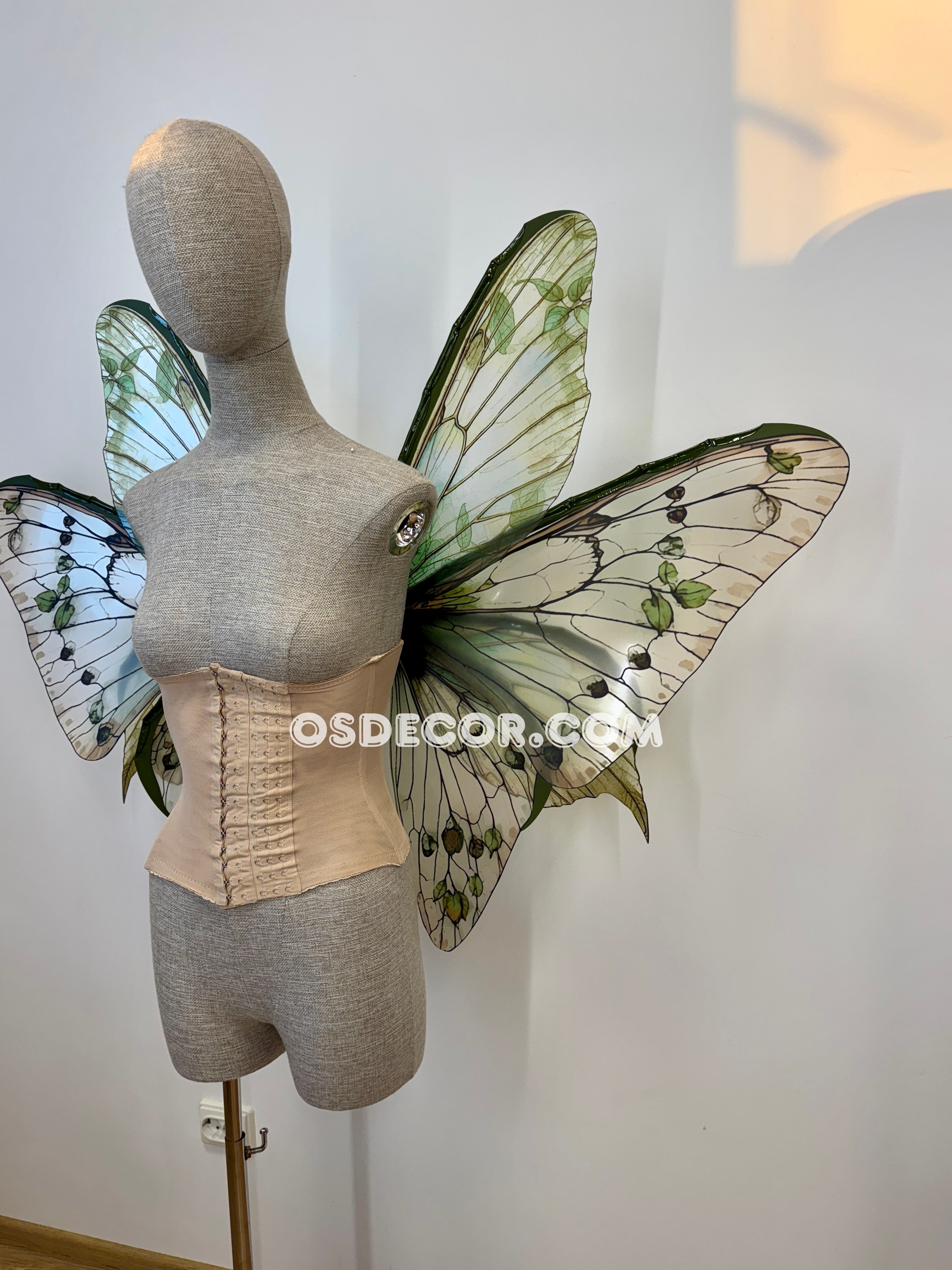 Green Leaves Fairy Wings