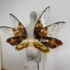 Orange Brown Leaves Fairy Wings