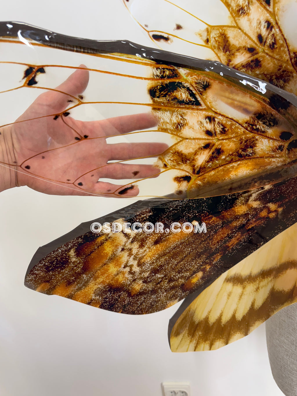 Orange Brown Leaves Fairy Wings