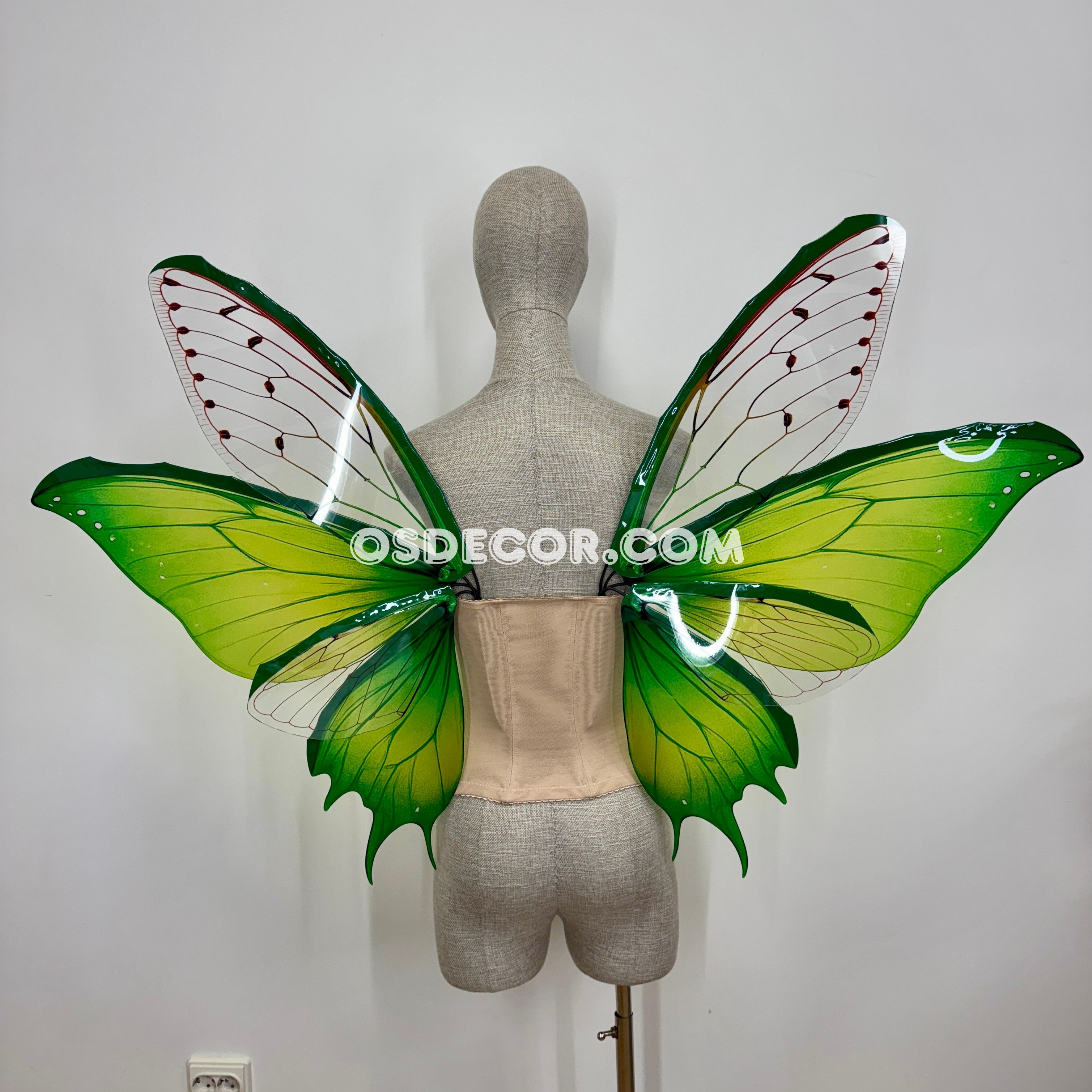 Green Butterfly Fairy Wings
