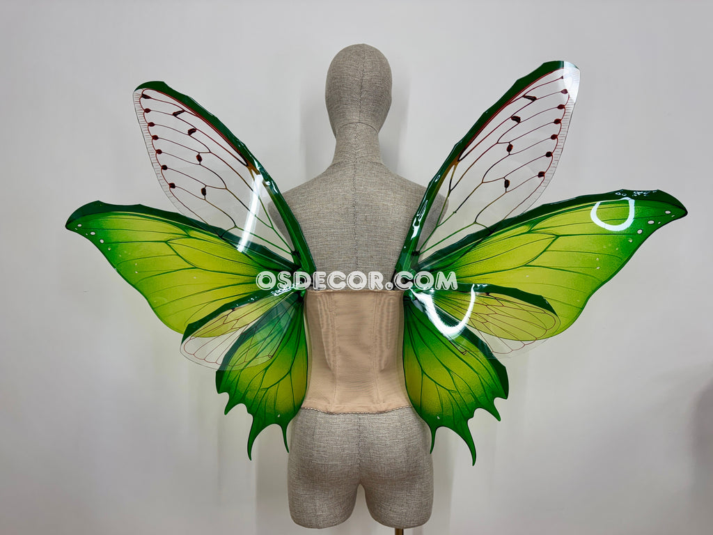 Green Butterfly Fairy Wings