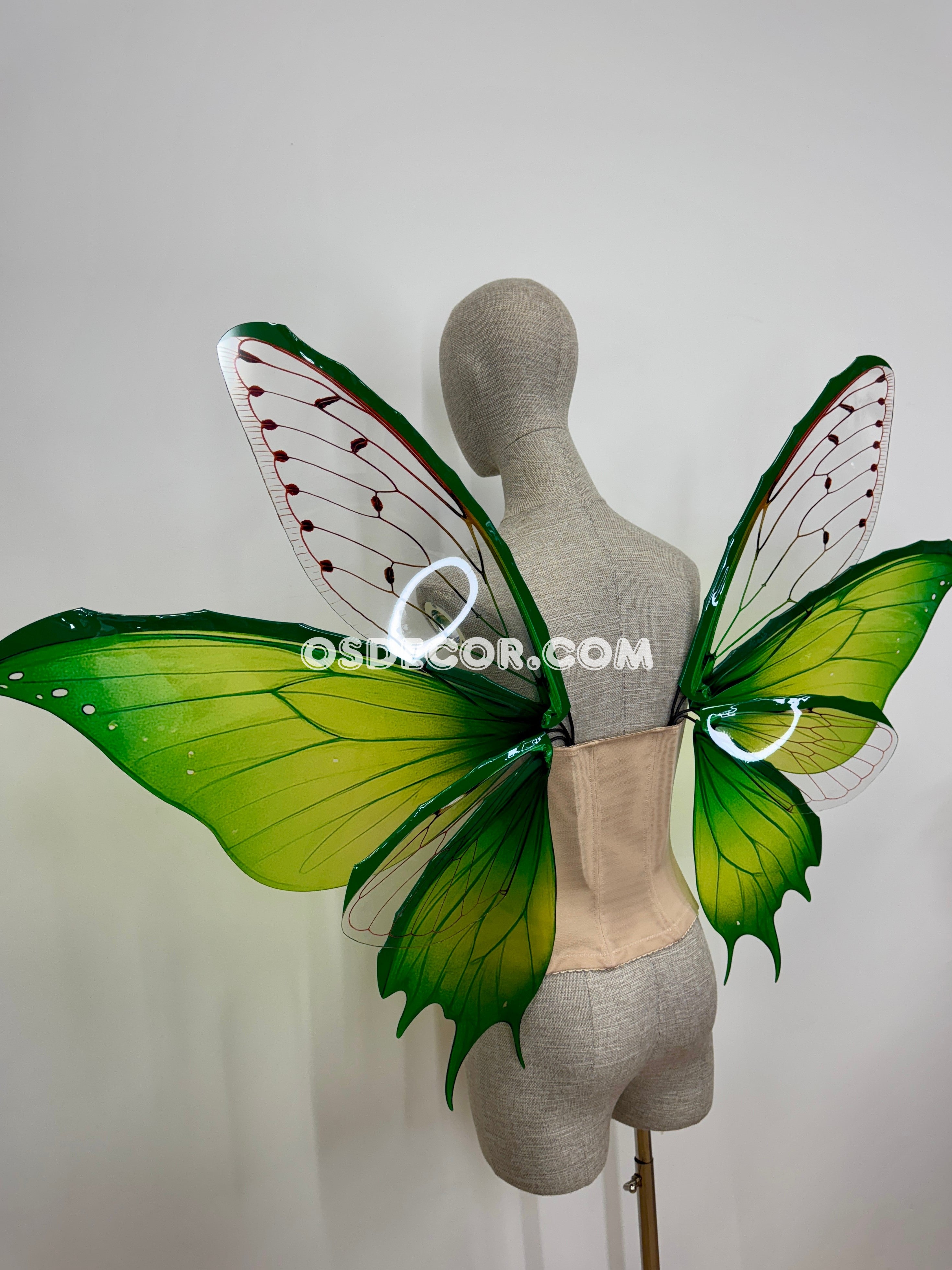Green Butterfly Fairy Wings