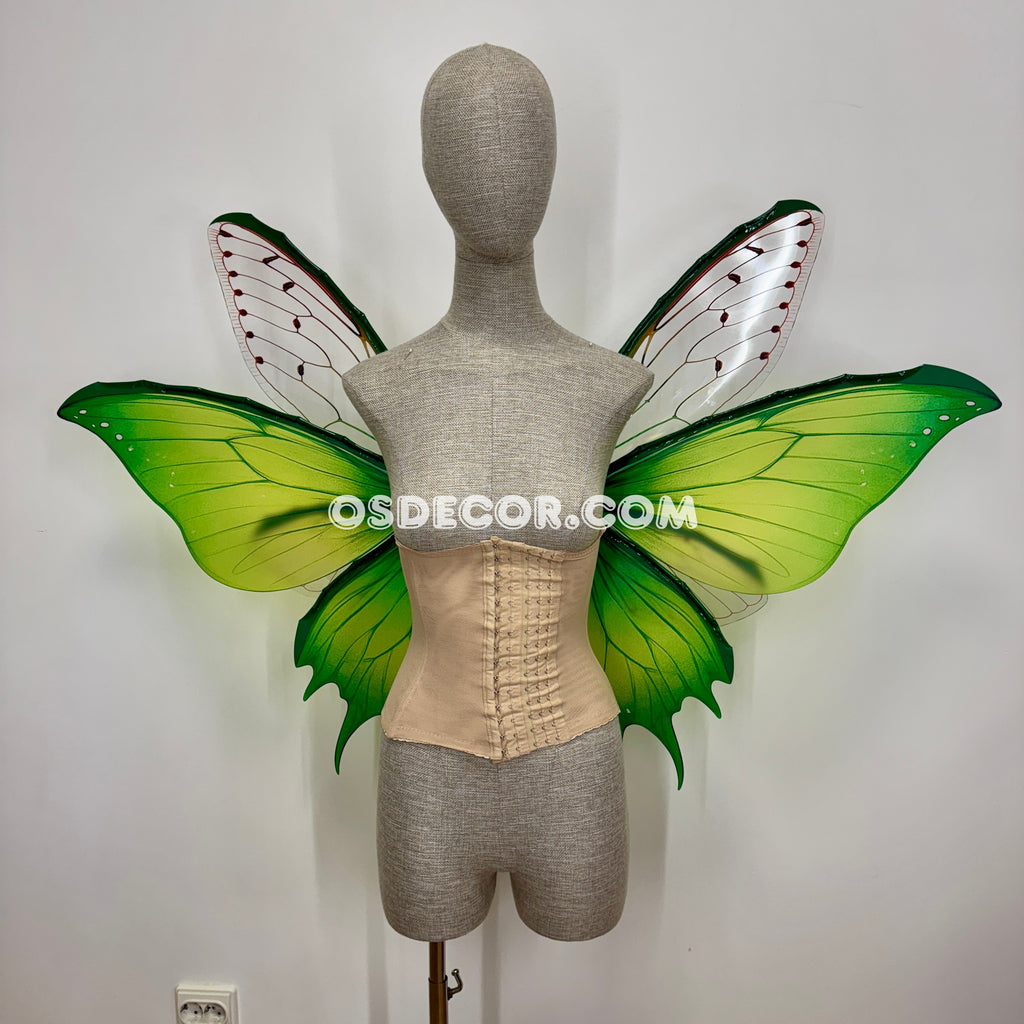 Green Butterfly Fairy Wings