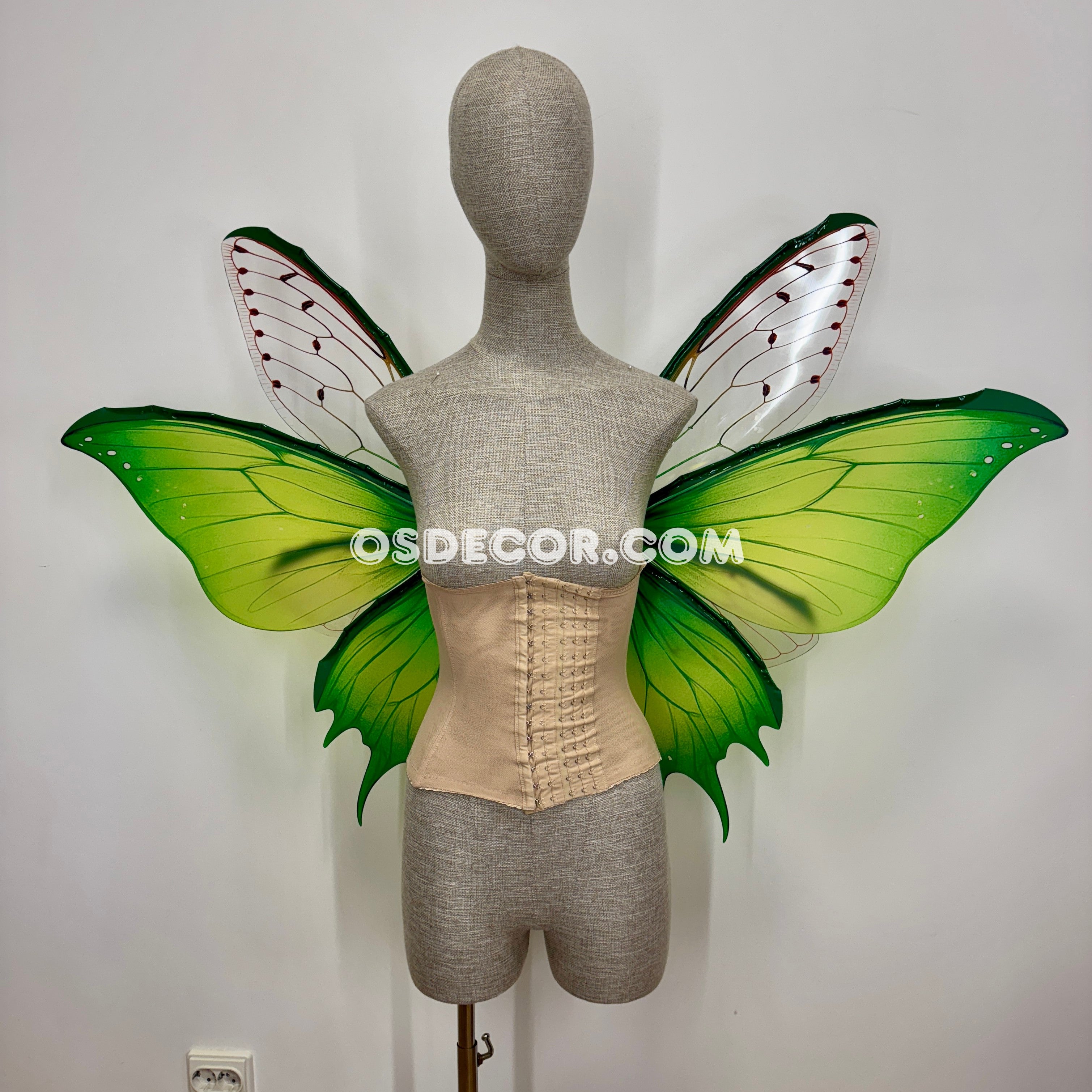 Green Butterfly Fairy Wings