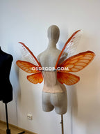 Orange Butterfly Fairy Elf Wings
