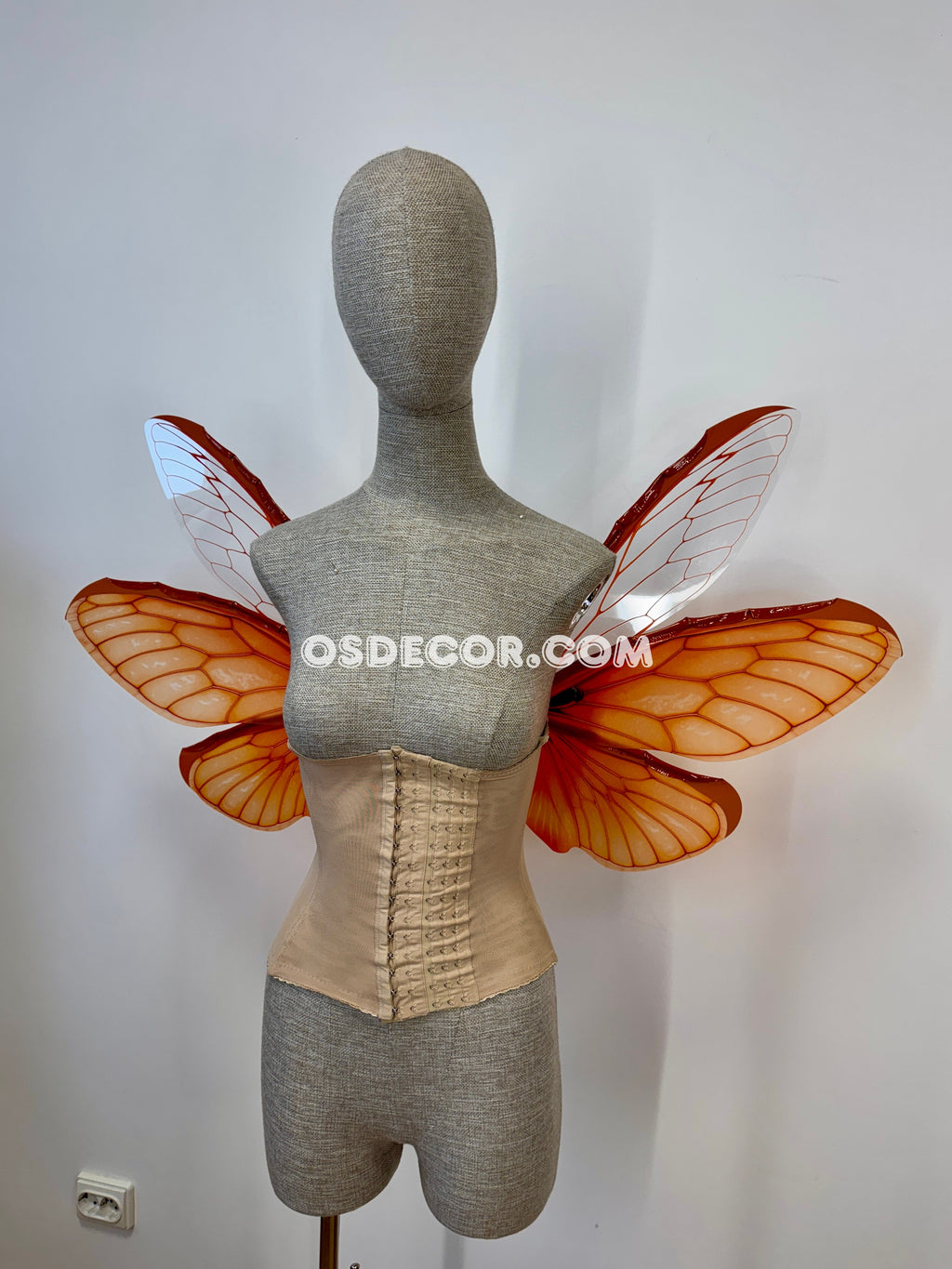 Orange Butterfly Fairy Elf Wings