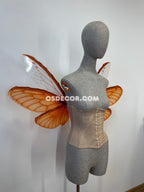 Orange Butterfly Fairy Elf Wings