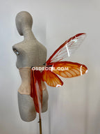 Orange Butterfly Fairy Elf Wings