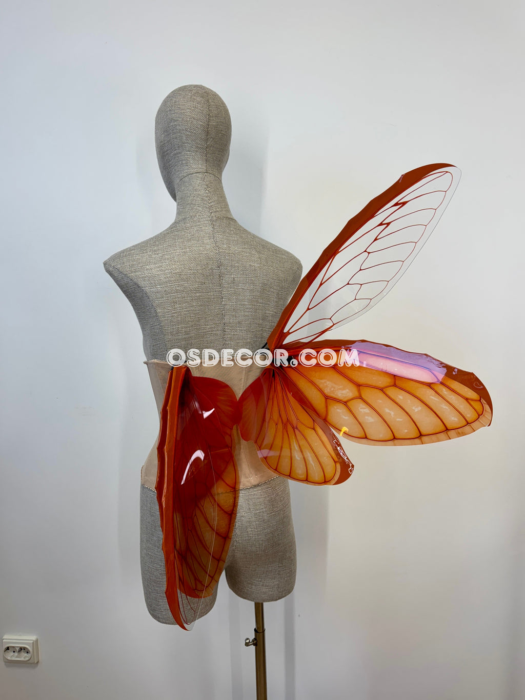 Orange Butterfly Fairy Elf Wings