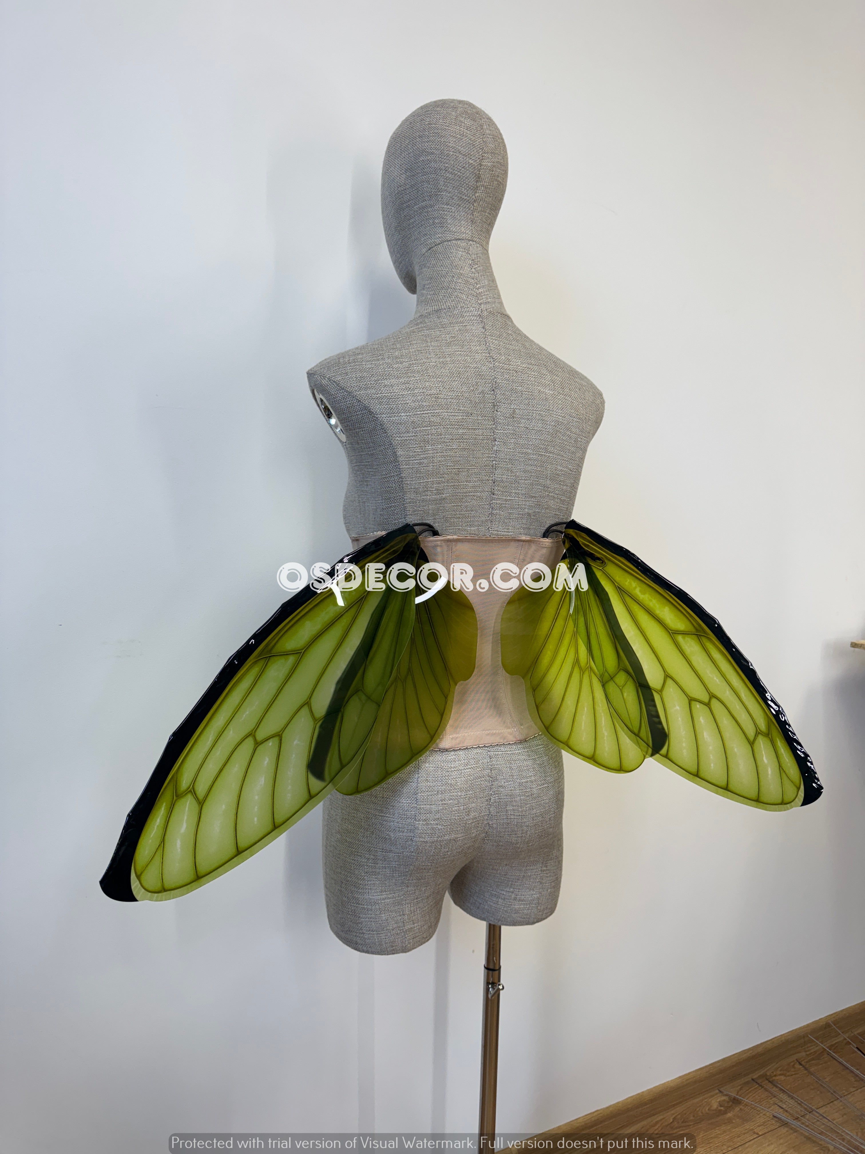 Green Butterfly Fairy Elf Wings
