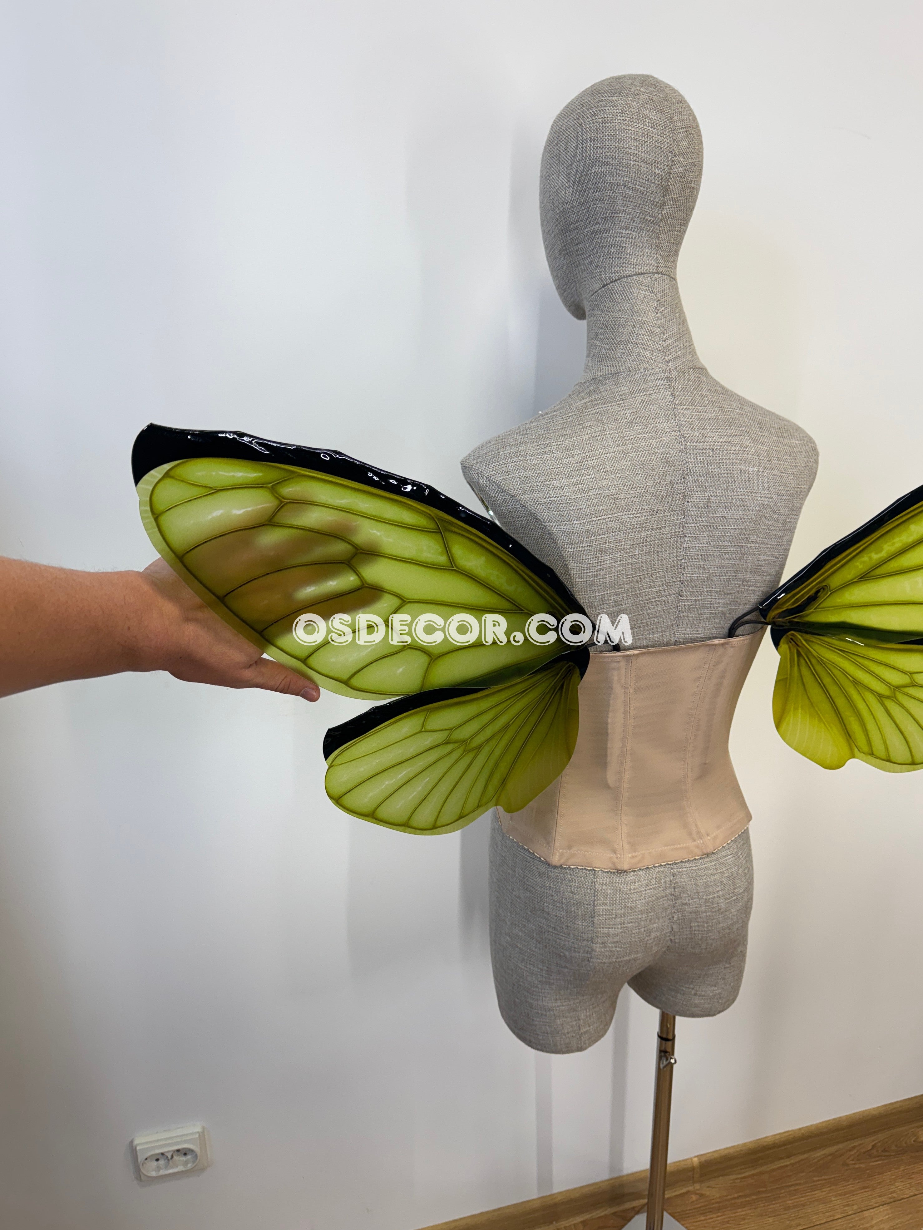 Green Butterfly Fairy Elf Wings