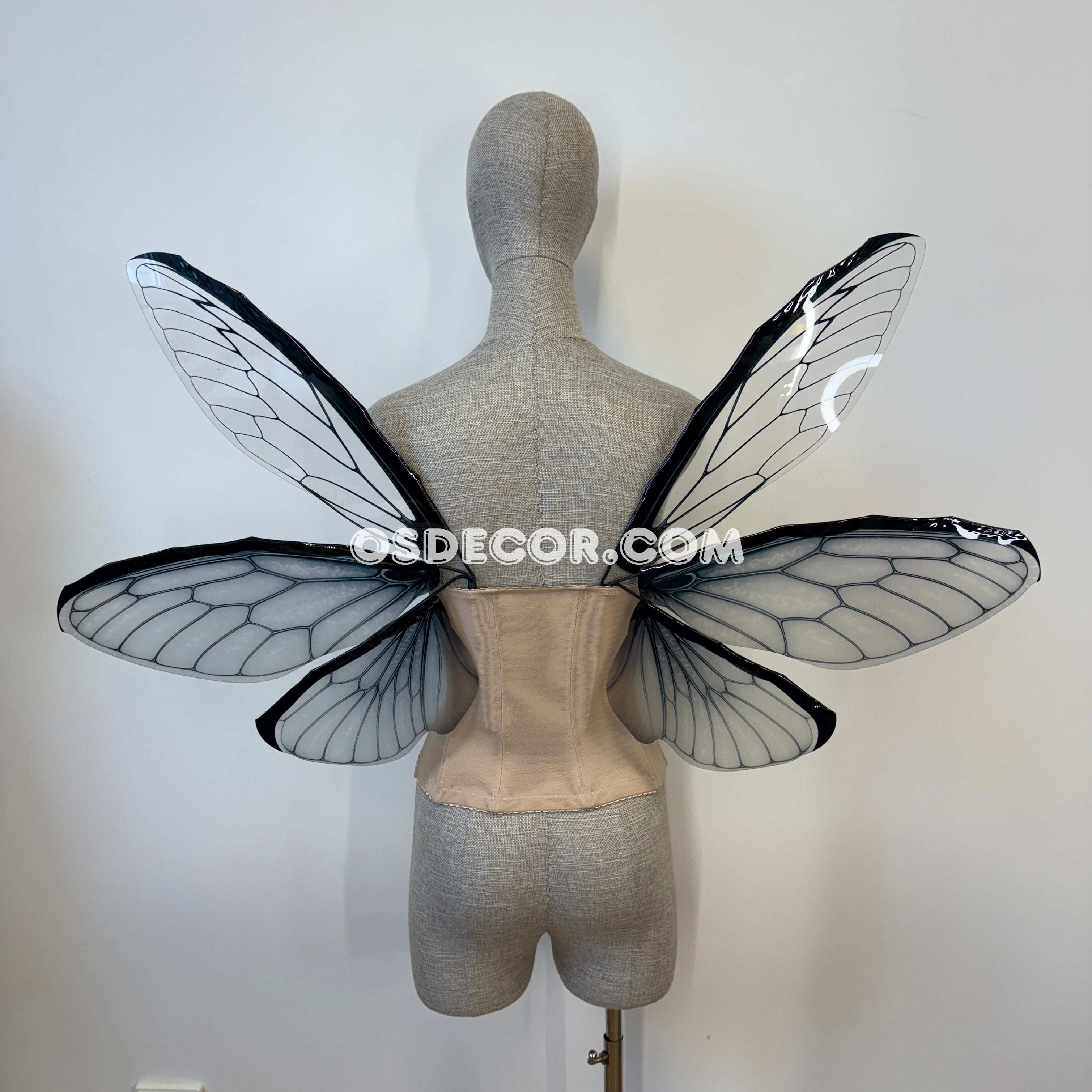 Grey Butterfly Fairy Elf Wings