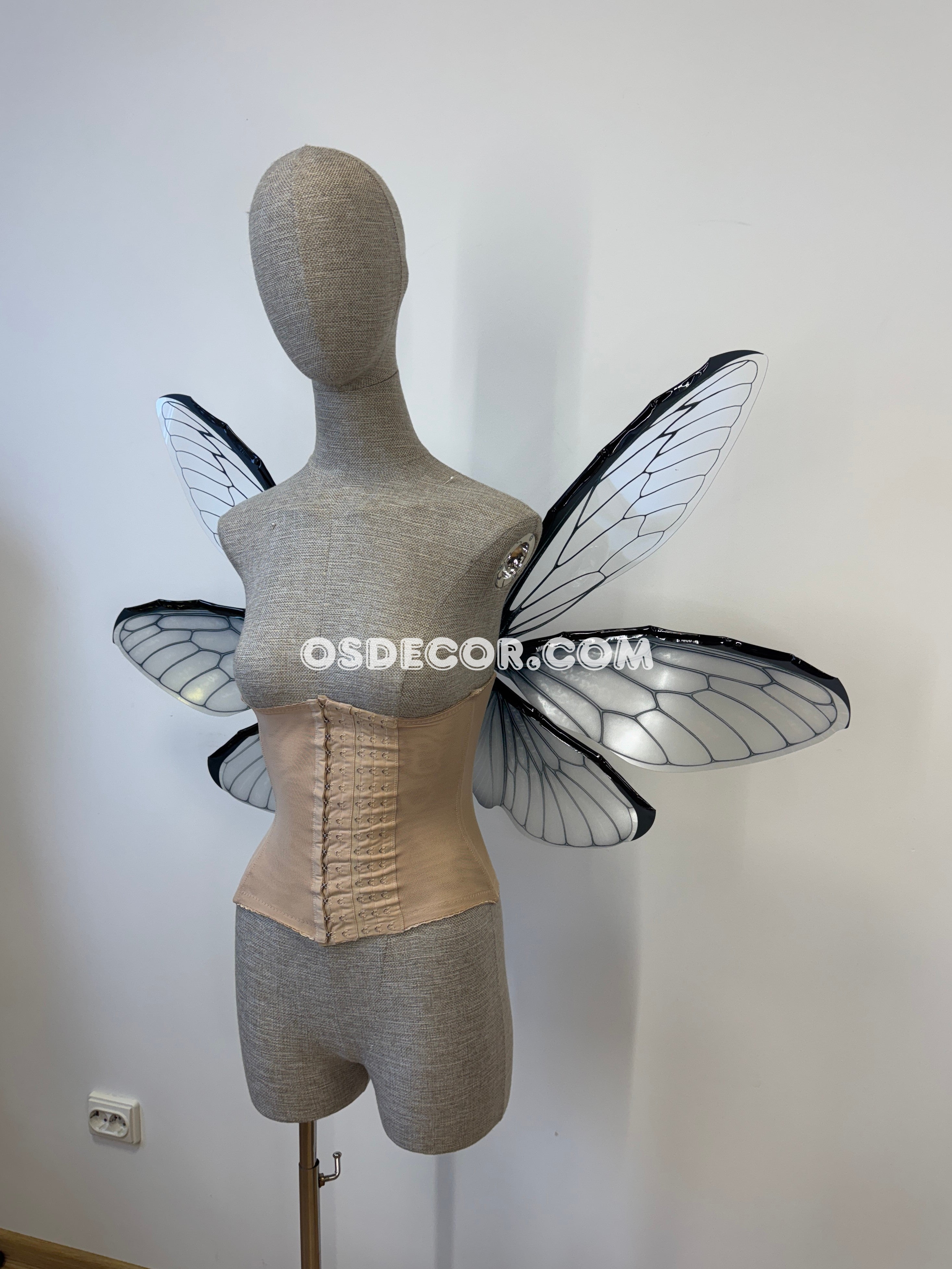 Grey Butterfly Fairy Elf Wings