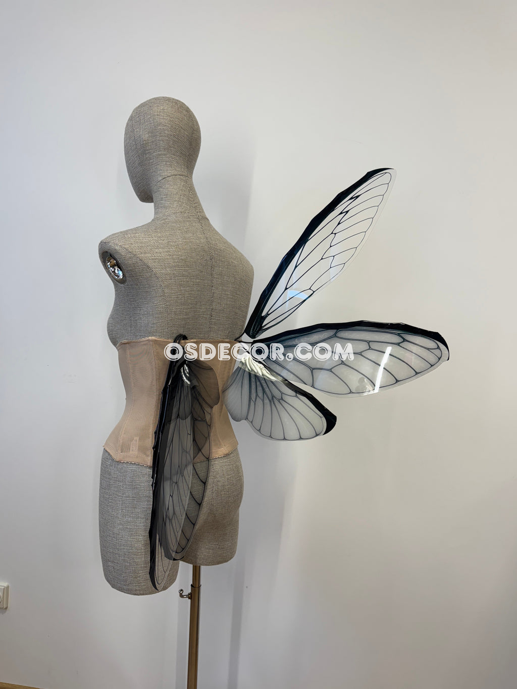 Grey Butterfly Fairy Elf Wings