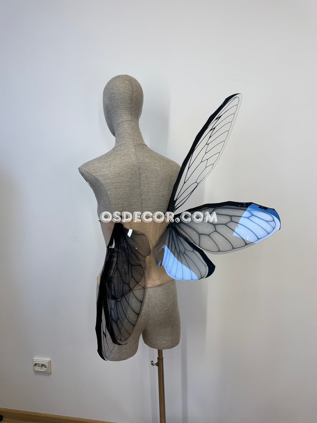 Grey Butterfly Fairy Elf Wings