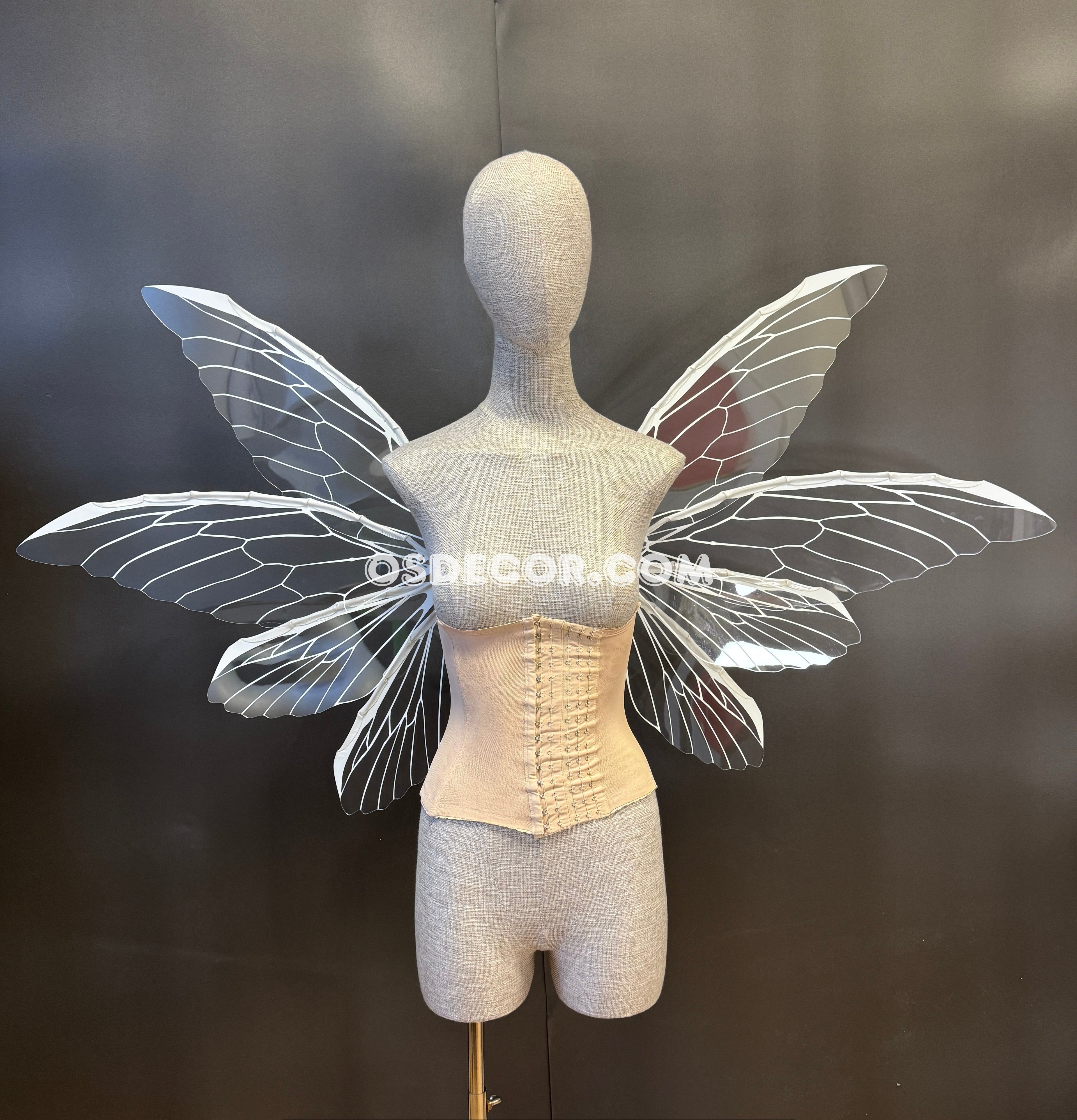 White Transparent Butterfly Fairy Wings