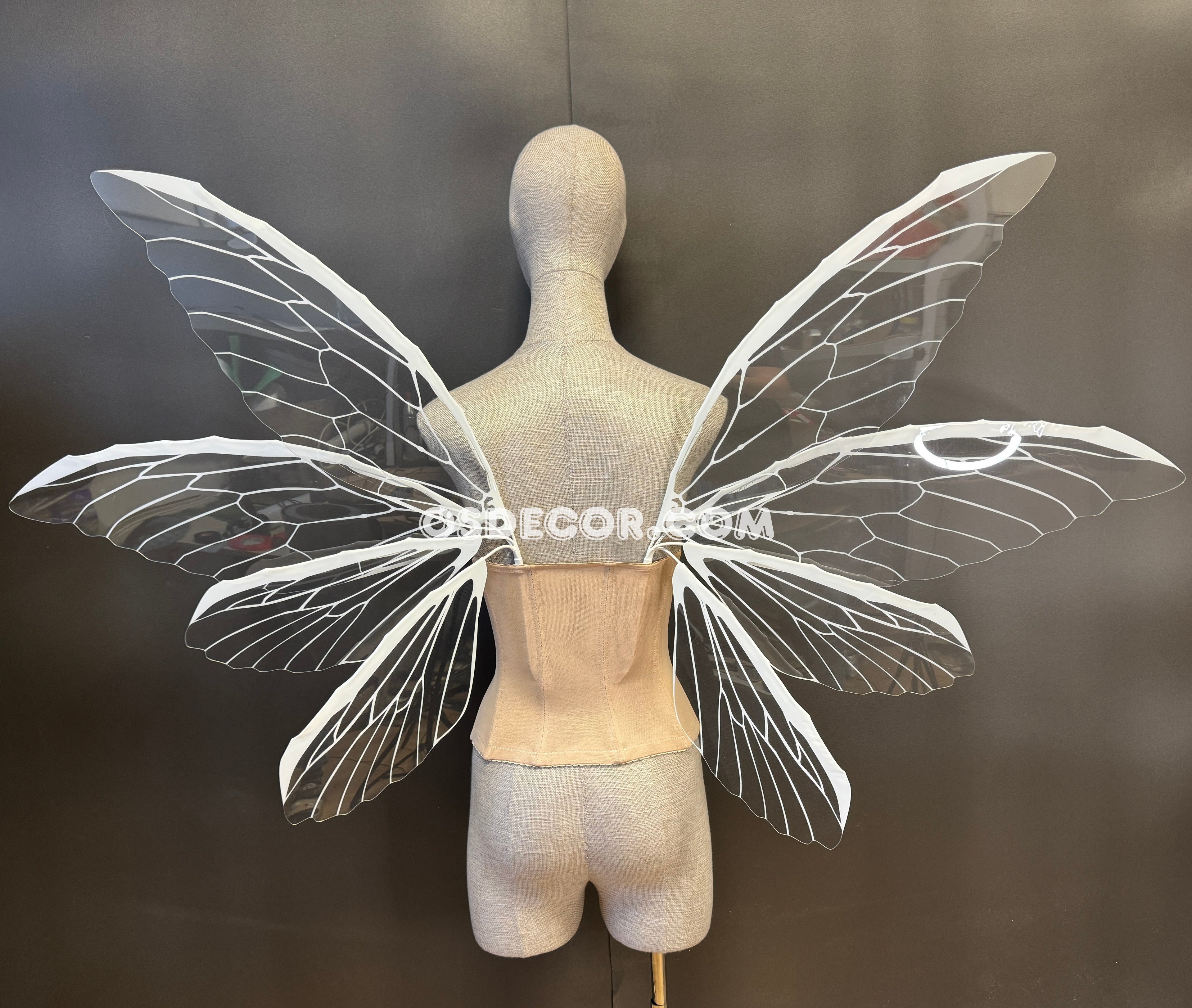 White Transparent Butterfly Fairy Wings
