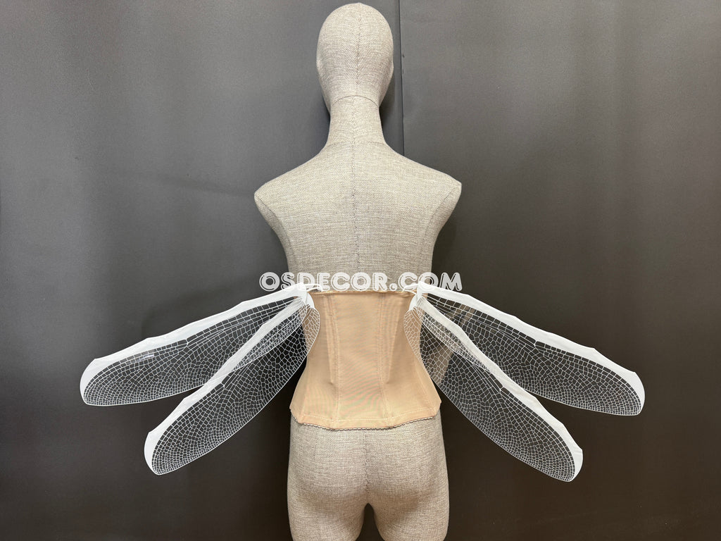 White Transparent Fairy Elf Dragonfly Wings