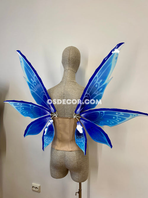 Blue Purple Dragonfly Elf Fairy Wings