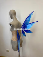Blue Purple Dragonfly Elf Fairy Wings