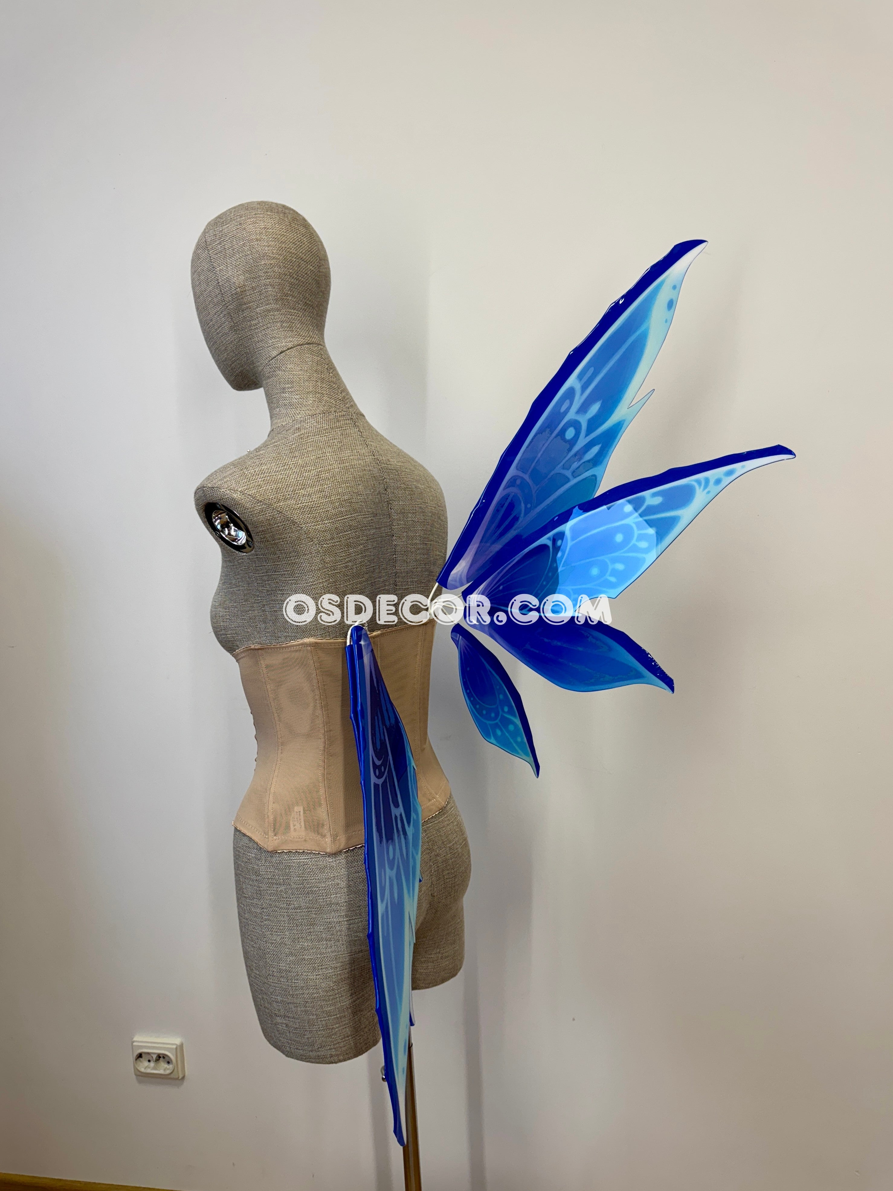 Blue Purple Dragonfly Elf Fairy Wings