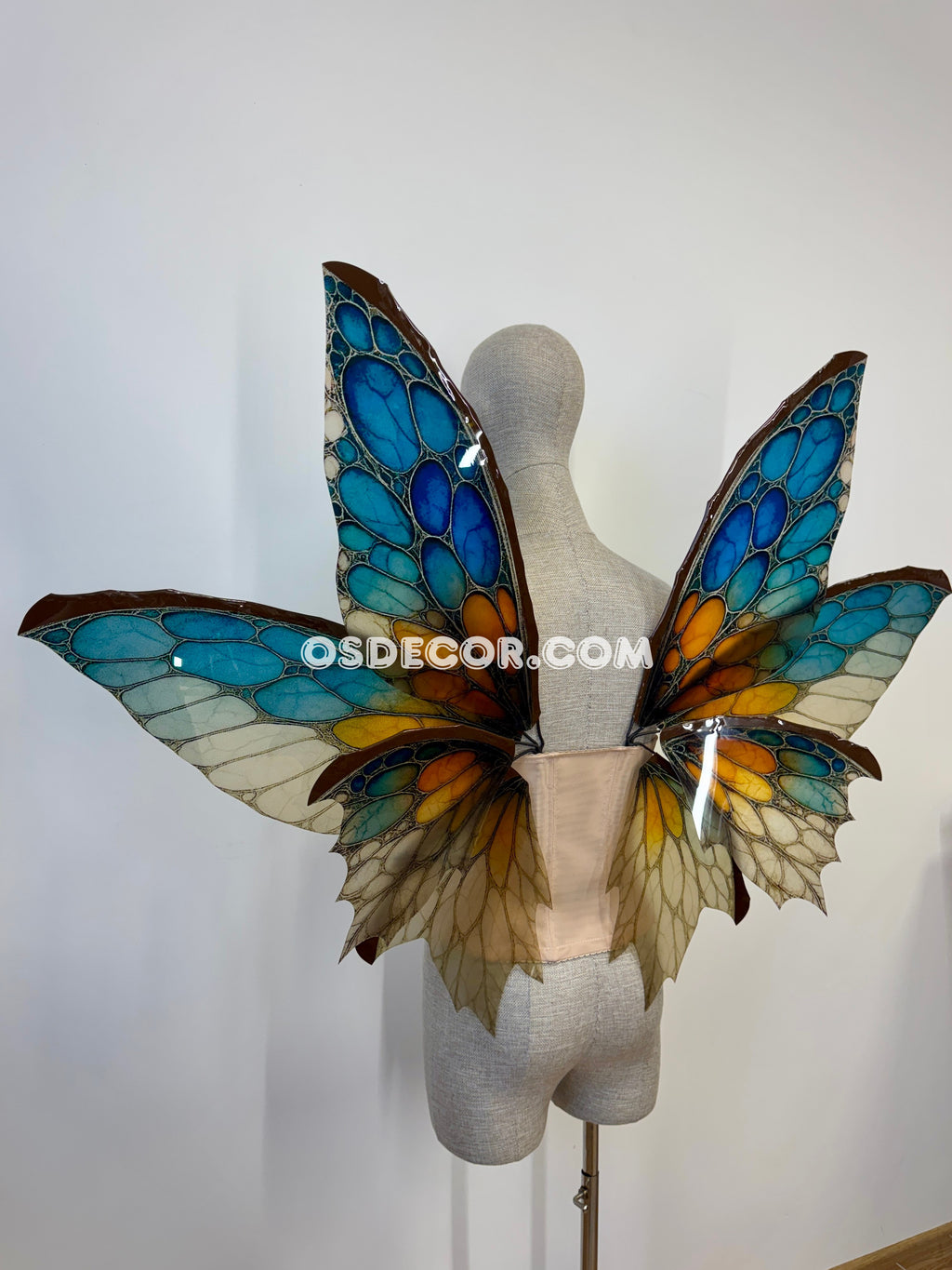 Blue Ember Fae Tropical Butterfly Mirage Fairy Wings