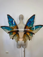 Blue Ember Fae Tropical Butterfly Mirage Fairy Wings