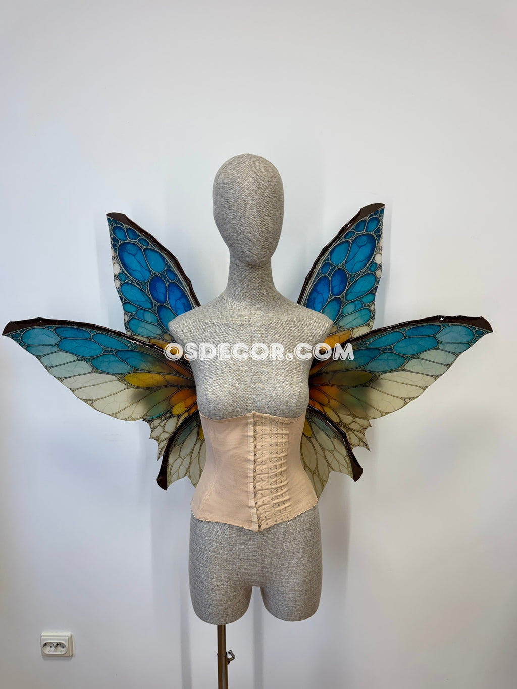 Blue Ember Fae Tropical Butterfly Mirage Fairy Wings