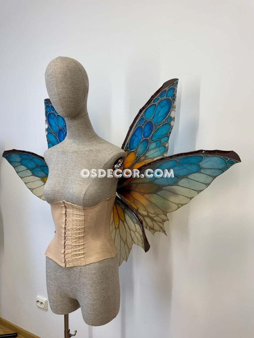 Blue Ember Fae Tropical Butterfly Mirage Fairy Wings