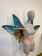 Blue Ember Fae Tropical Butterfly Mirage Fairy Wings