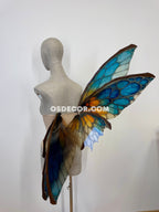 Blue Ember Fae Tropical Butterfly Mirage Fairy Wings